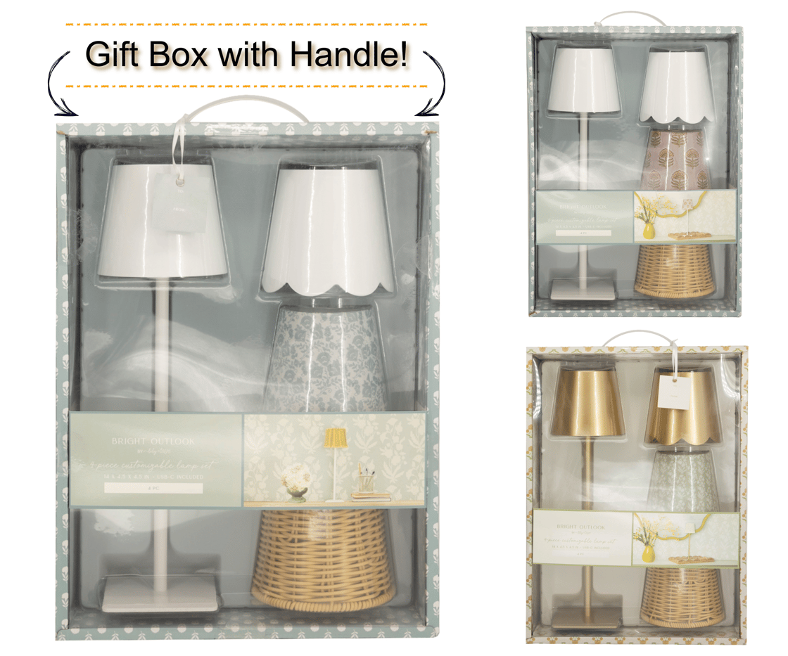 E - Enchante 4 PC Touch Lamp Gift Set