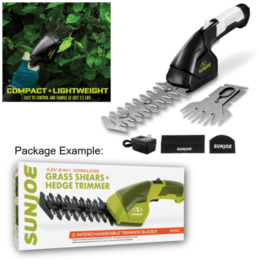 E7 - 2in1 Cordless Grass Shears + Hedge Trimmer-1