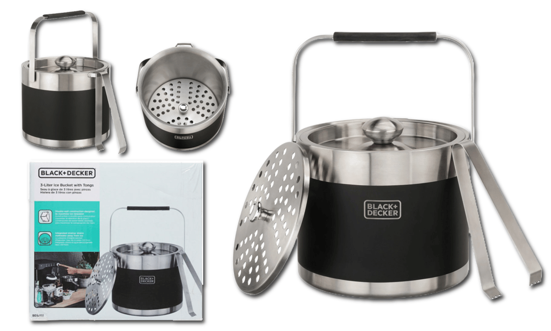 E7 - B+D 3L Ice Buck with Tongs