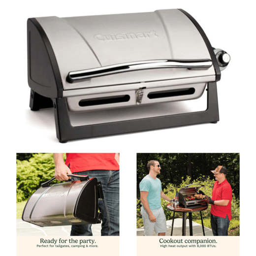 E7 - Grillster Portable Stainless Steel Gas Grill