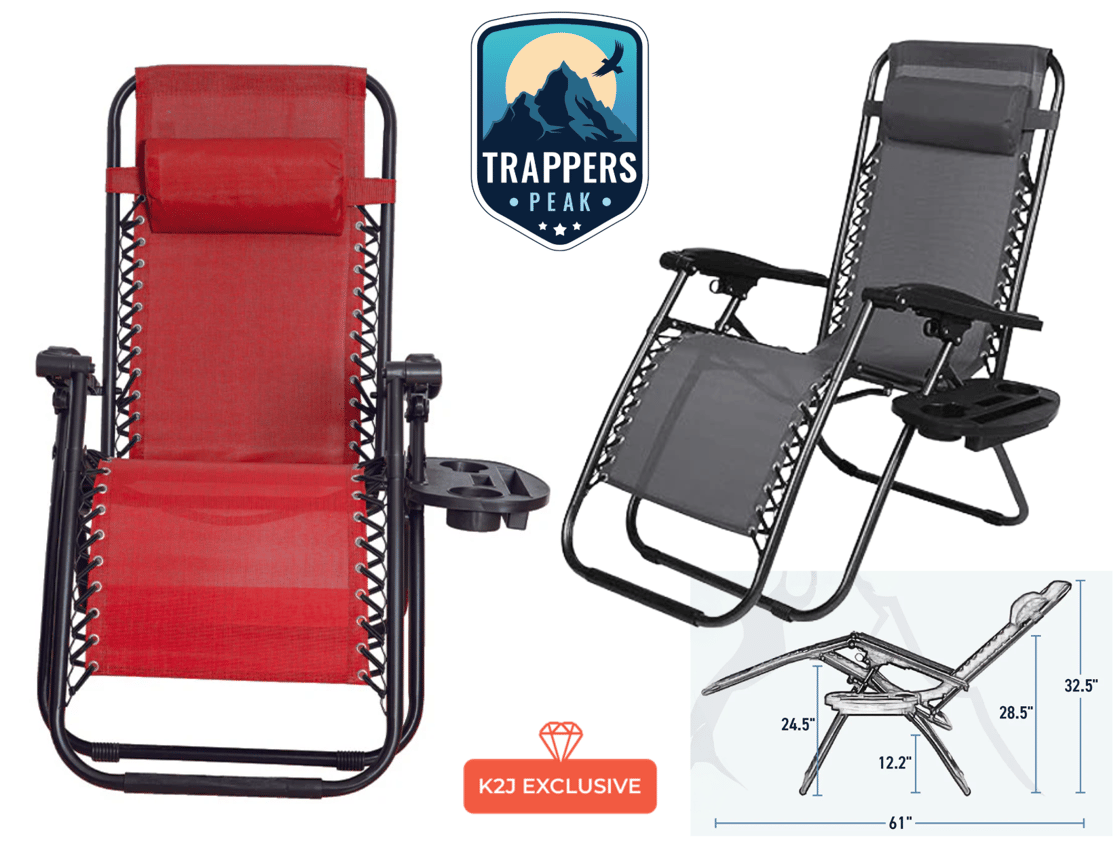 E7 - Zero Gravity Folding Chair with Side Table-1